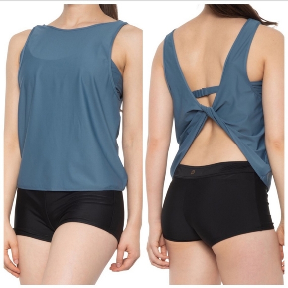 PRANA Vinho Tankini Swim Top. Nickel Blue. Women's Size Small. W11201294 - Picture 4 of 14